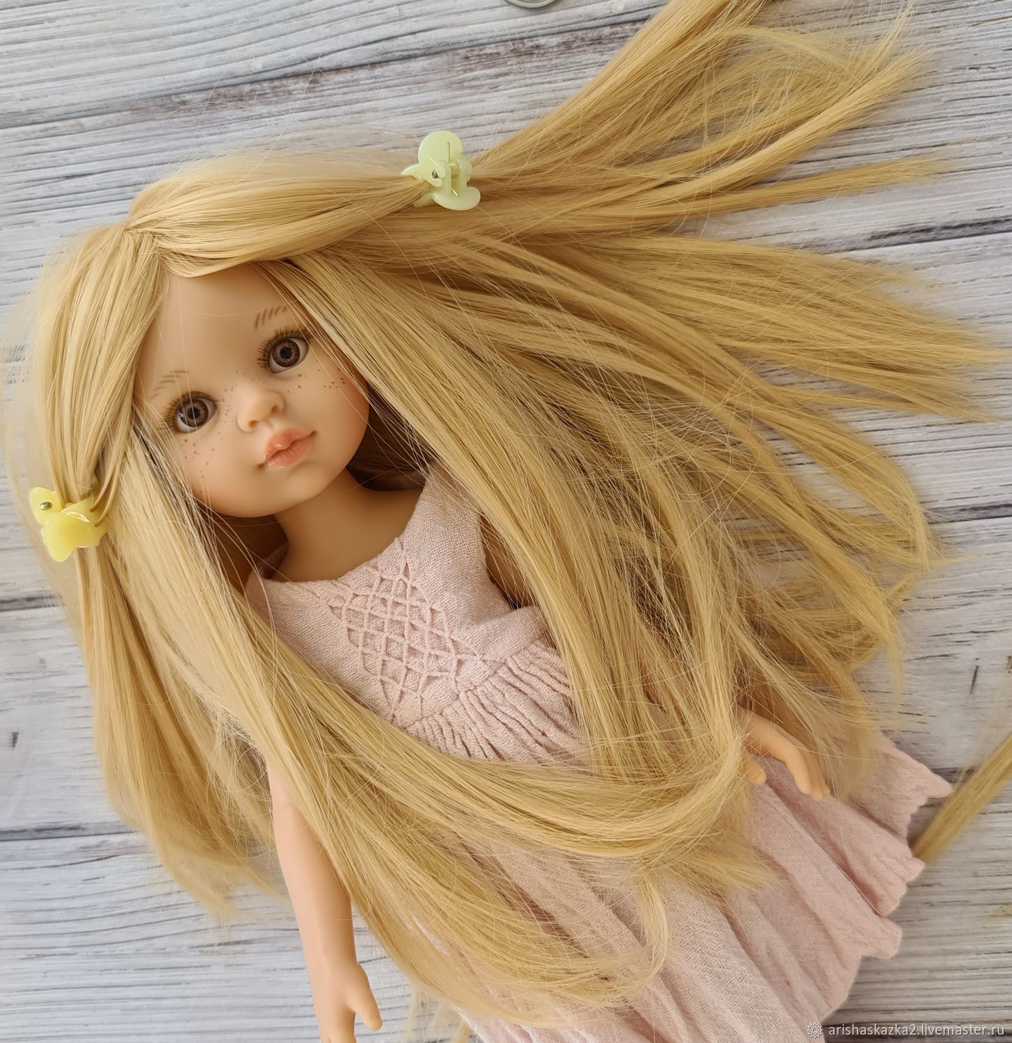 картинка Волосы прямые 20см (№11) для кукол. Волосы искусственные Остаток - 1шт от магазина Ариши Рукодельные нежности