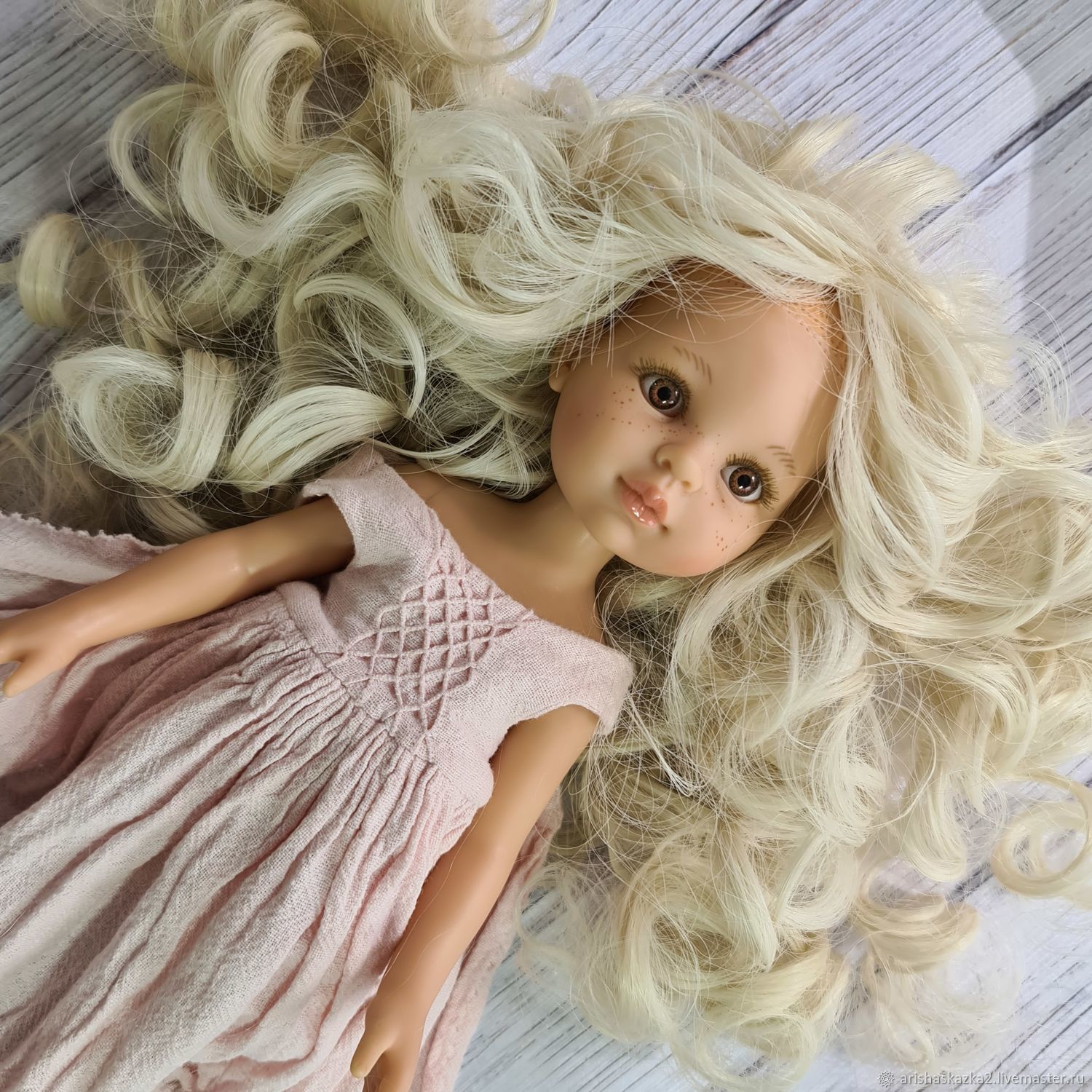 картинка Волосы Букли (№3) для кукол. Волосы искусственные от магазина Ариши Рукодельные нежности