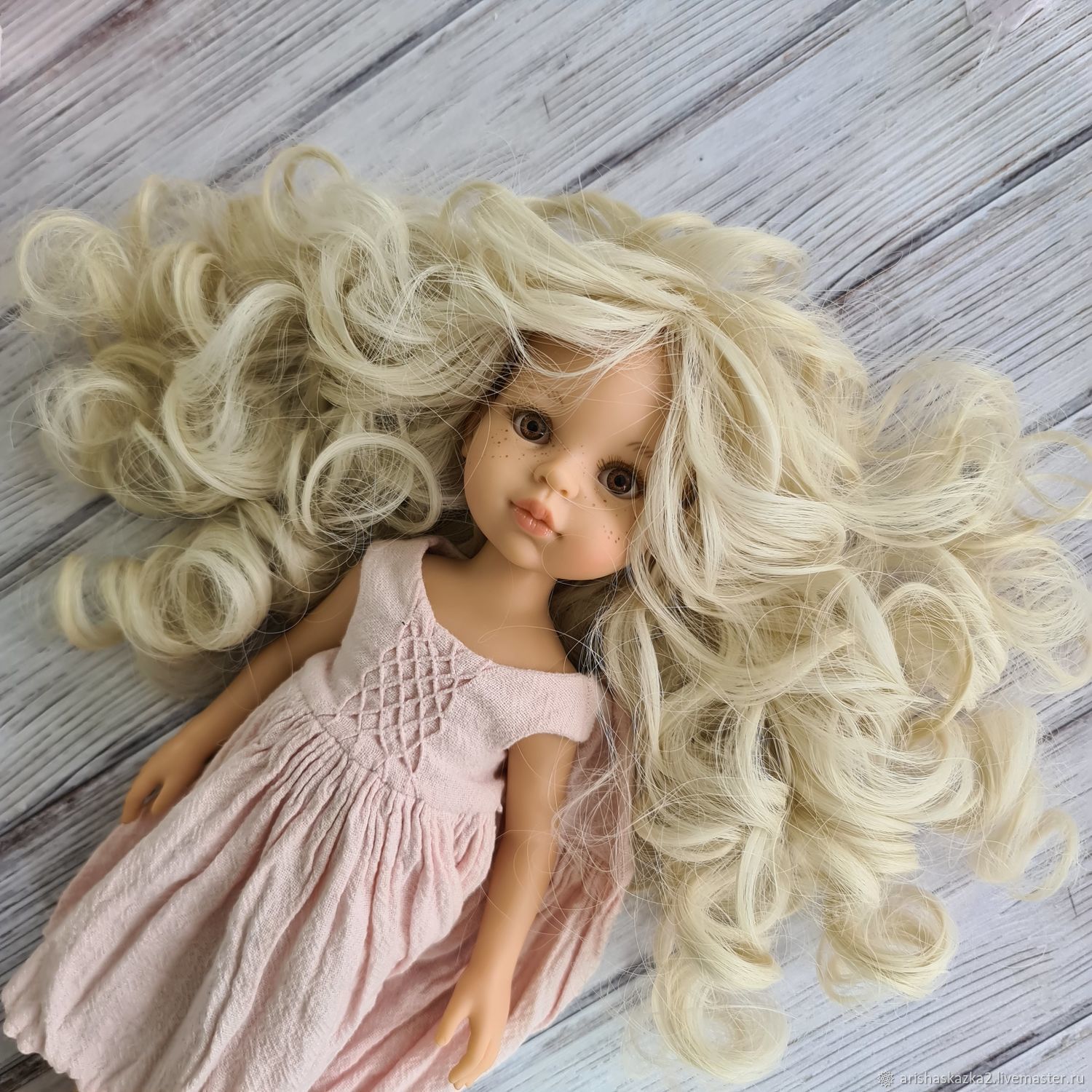 картинка Волосы Букли (№3) для кукол. Волосы искусственные от магазина Ариши Рукодельные нежности